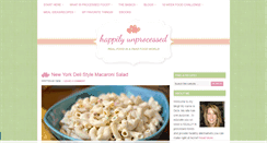 Desktop Screenshot of happilyunprocessed.com